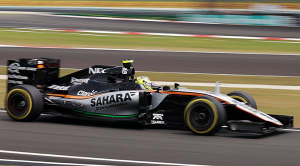Largan de 4ª fila Sergio Pérez  y Nico Hulkenberg el GP de Malasia