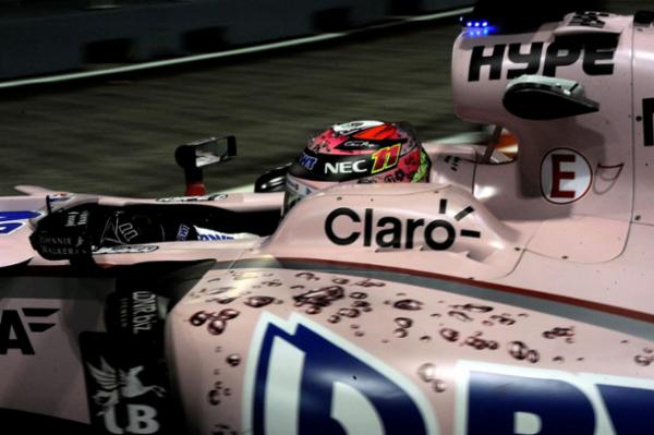 Checo P&eacute;rez largar&aacute; decimosegundo en Singapur