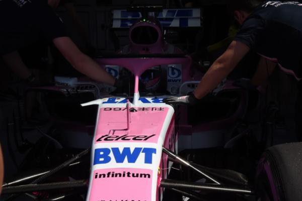 Checo celebra los 200 Grandes Premios del Sahara Force India