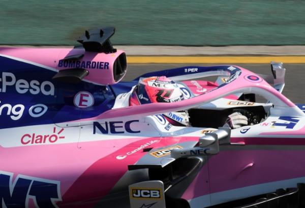 Larga Checo Pérez de la quinta fila el Gran Premio de Australia
