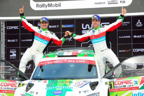 Consolida Benito Guerra liderato en el Mundial WRC 2 con un segundo lugar el Rally de Chile