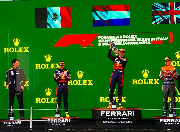 Sensacional 1-2 de Max Verstappen y Sergio P&eacute;rez en el Gran Premio de Emilia-Roma&ntilde;a