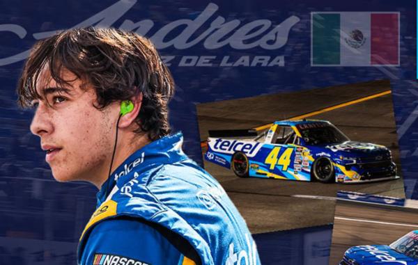 Andr&eacute;s P&eacute;rez de Lara se estrena en Darlington en la camioneta #44 Telcel-Claro-Infinitum