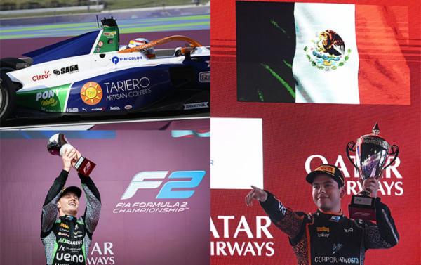 Montoya, Villagómez y Dürksen, la alineación fortalecida de Escudería Telmex Telcel en la final de F2 en Yas Marina