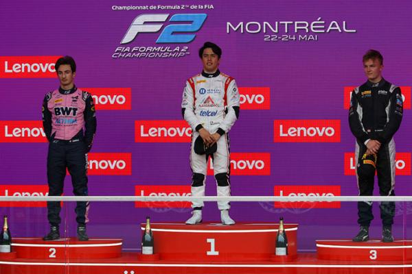 Noel Le&oacute;n consigue su primer triunfo en la F2 de FIA, tras imponerse en Montreal