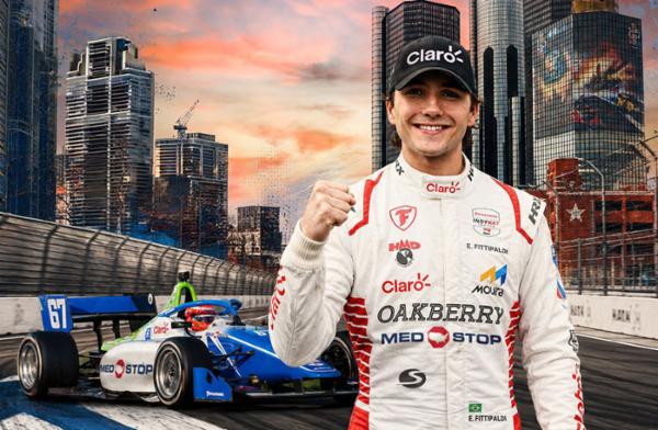 Enzo Fittipaldi repite triunfo en Indy NXT, ahora en las calles de Detroit