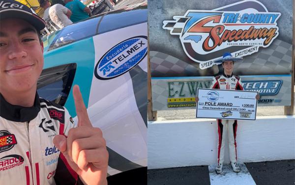 Diego M&eacute;ndez-Torres logra el tercer lugar en los Late Models en Carolina del Norte
