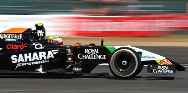 Buen d&iacute;a de trabajo de Checo P&eacute;rez en test de Silverstone