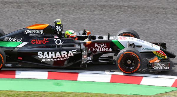 Checo P&eacute;rez largar&aacute; 12&ordm; en el GP japon&eacute;s