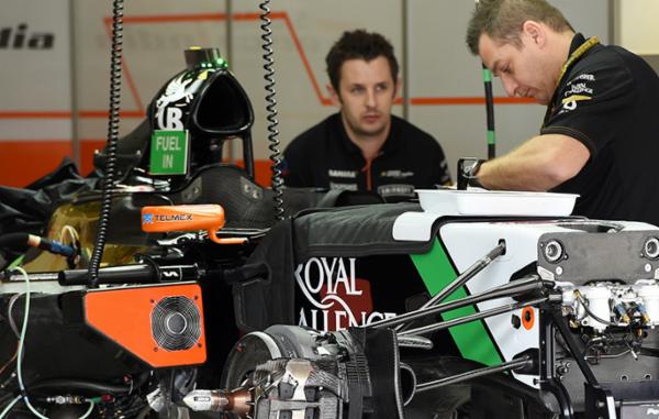 Checo P&eacute;rez no participa de las pr&aacute;cticas en Brasil