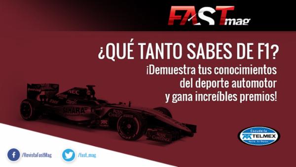 ¡Demuestra tus conocimientos de F1 y gana con FASTmag!