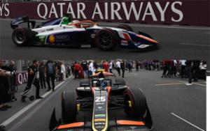 Módica cosecha de los pilotos F2 de Escudería Telmex Telcel en Bakú