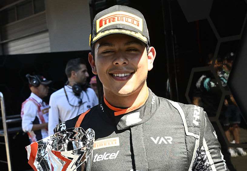 Rafael Villagómez repite podio en Sprint de la F2 en Silverstone