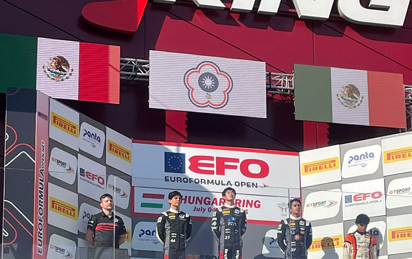 Rescata podio Jesse Carrasquedo en la jornada de Eurofórmula Open en el Hungaroring