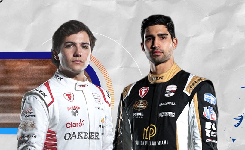 Enzo Fittipaldi y Juan Manuel Correa apuntan hacia Nashville en Indy NXT