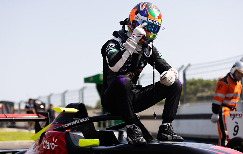 Complicado cierre de jornada francesa de Jesse Carrasquedo pero se va con su victoria en la carrera uno