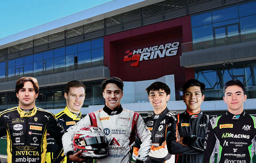 Los pilotos de Escudería Telmex Telcel corren en el Hungaroring la novena fecha de F2