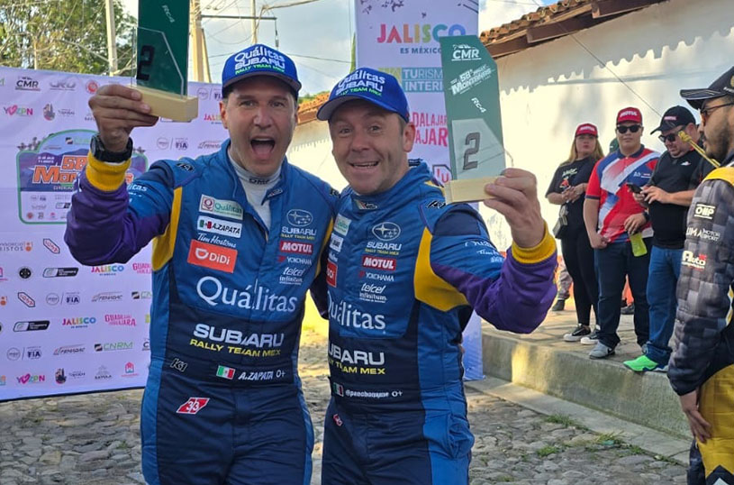 Podio para Pancho Name y Armando Zapata en RC4 en el 58 Rally Montañas