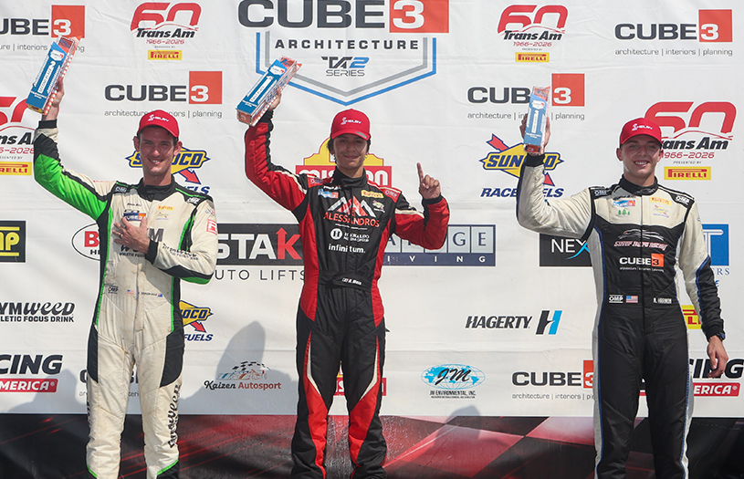 Helio Meza gana en Virginia y se pone de líder de los Trans Am TA2 a una fecha del final