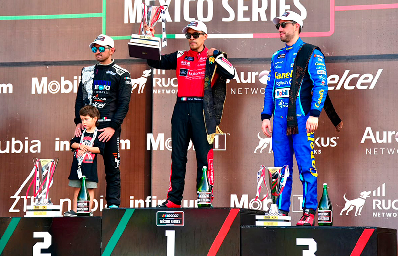 Abraham Calderón sube al podio en el cierre de la fecha doble de NASCAR México en Yucatán